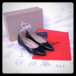 Christian Louboutin Black Flats